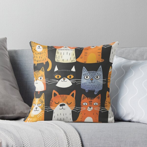 Item preview, Happy cats faces pattern designed and sold by SmileshareShop.
