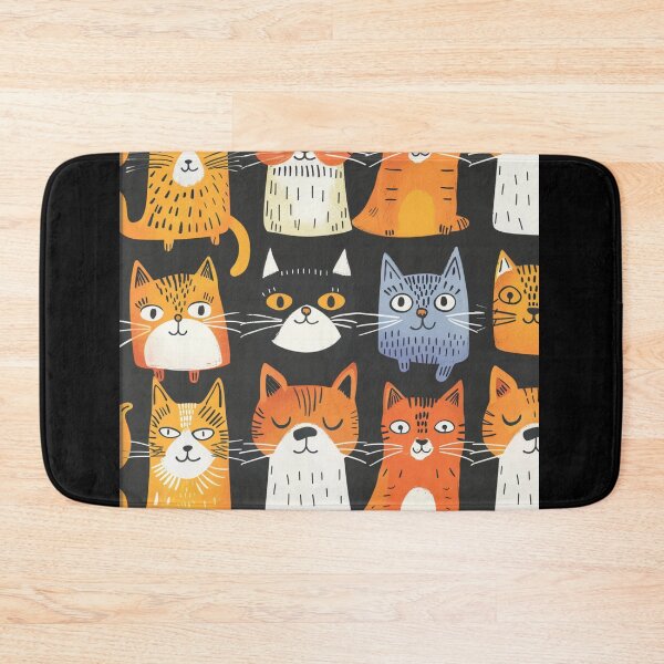 Item preview, Happy cats faces pattern designed and sold by SmileshareShop.