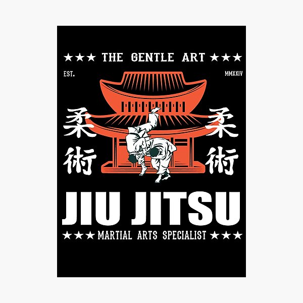 Artikel-Vorschau von Jiu Jitsu Dojo - Traditionelle Kampfkunst für Selbstverteidigung, designt und verkauft von RetroMaritalArt.