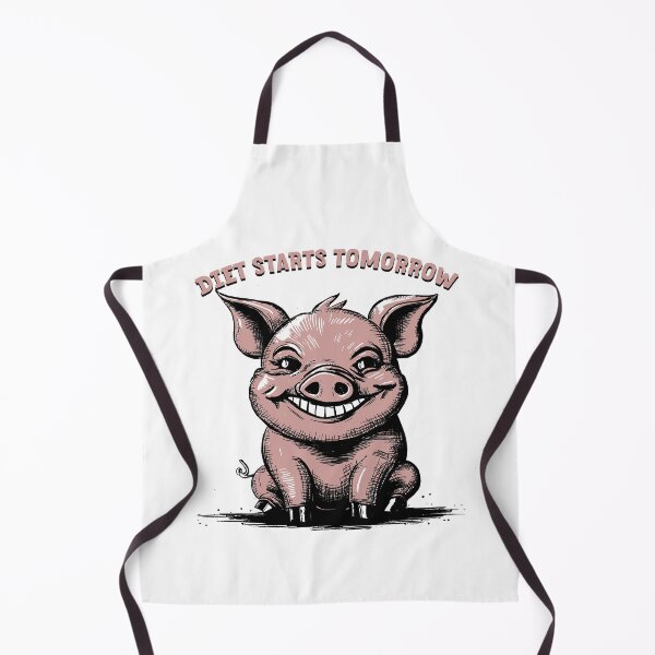 Item preview, Cheeky Pig: Diet Starts Tomorrow! designed and sold by BNCH44.
