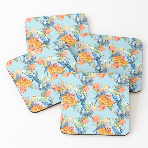 Item preview, Pale-Headed Rosella - Summer Blue Australian Birds designed and sold by Sketchbook Designs.