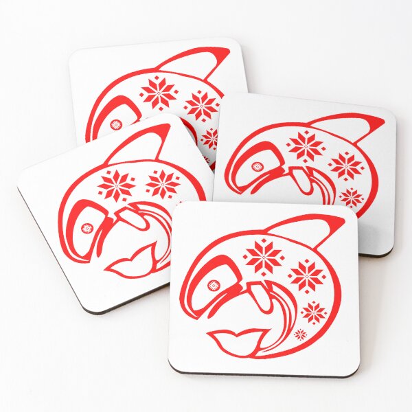 Item preview, Orca Whale with Belarus Ornament SQ designed and sold by PerfectDay2Play.