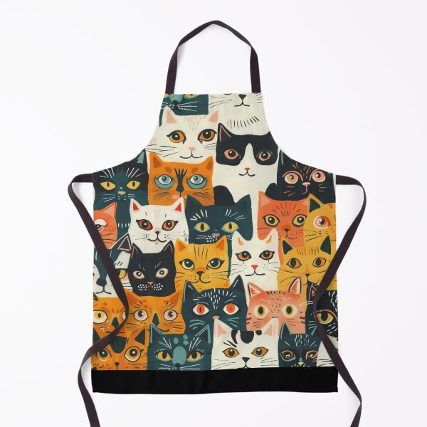 Item preview, Happy cats faces pattern for cats lover designed and sold by SmileshareShop.
