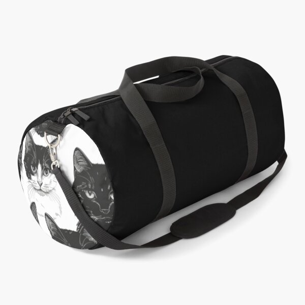 Item preview, Adorable black and white cats faces pattern for cats lover designed and sold by SmileshareShop.