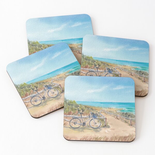 Item preview, Bicycle at the sunny seaside designed and sold by SoupSouka.