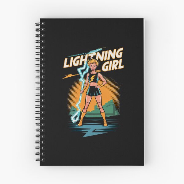 Item preview, Lightning Girl: City Guardian with a Stormy Spear designed and sold by SplashTastic.