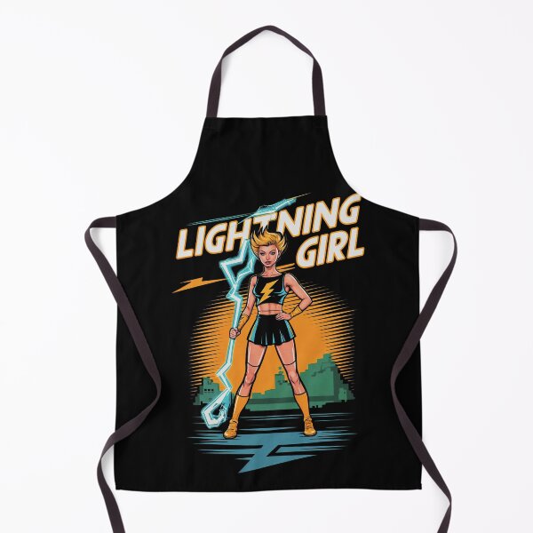 Item preview, Lightning Girl: City Guardian with a Stormy Spear designed and sold by SplashTastic.