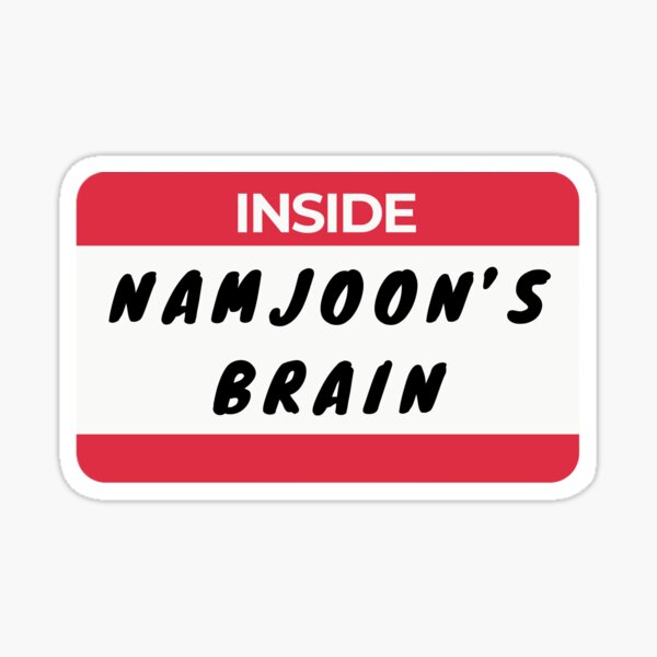 Inside Namjoon's Brain RPWP by RM of BTS Sticker