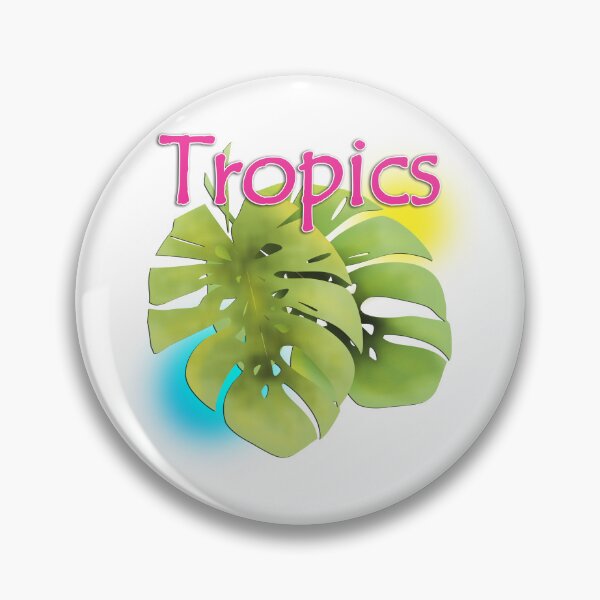 Item preview, Summer pattern with inscription *tropics* designed and sold by fuzzyfox.