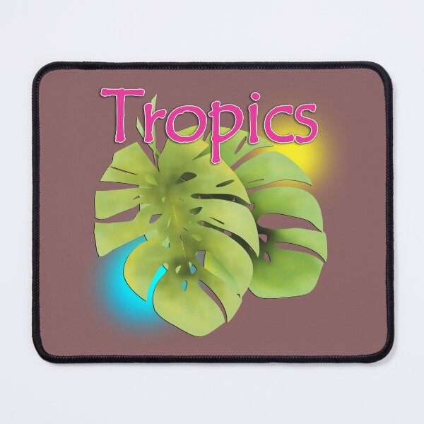 Item preview, Summer pattern with inscription *tropics* designed and sold by fuzzyfox.
