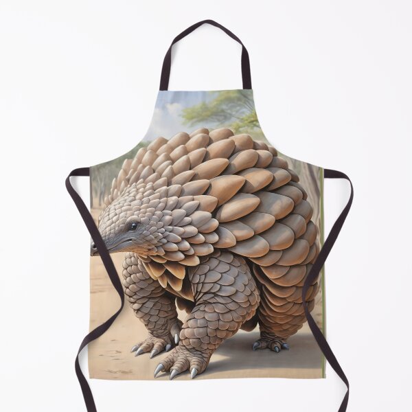 Item preview, Hwange National Park Zimbabwe1950 style poster - Pangolin designed and sold by Museum Of Non-Existing Art.