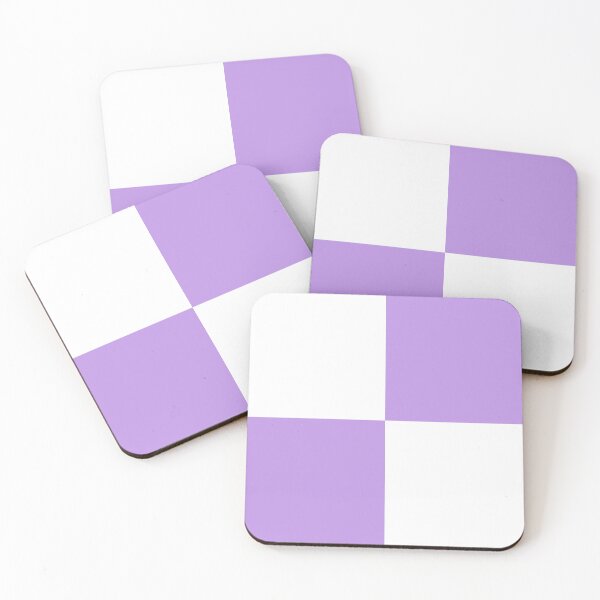 Item preview, Quarters - White and Light Violet designed and sold by JustPatterns2.