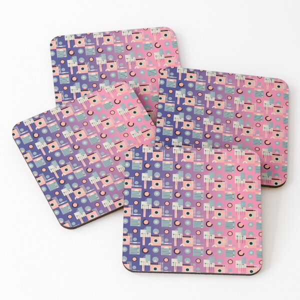 Item preview, Retro Rebel Violet and Pink Gradient  Pattern  designed and sold by IraNiva.
