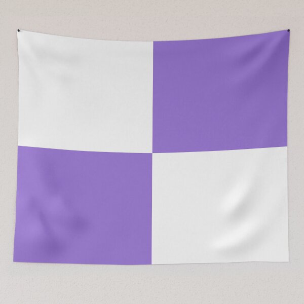 Item preview, Quarters - White and Dark Pastel Purple designed and sold by JustPatterns2.