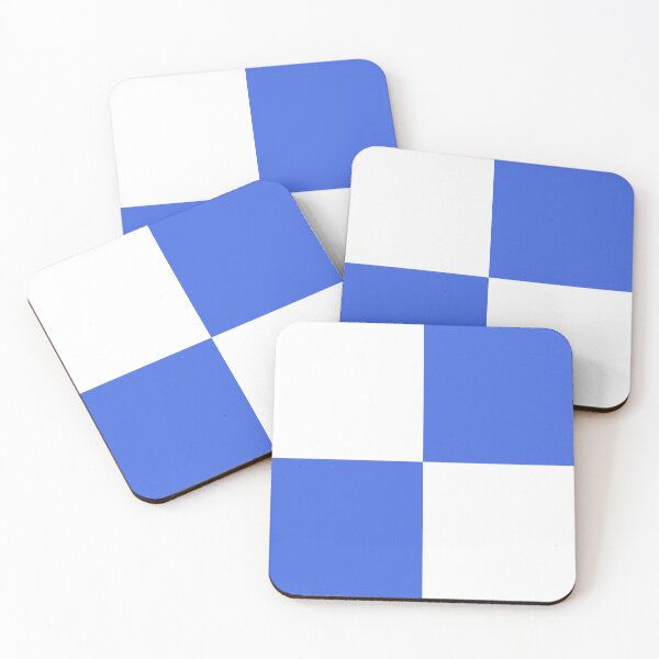 Item preview, Quarters - White and Royal Blue designed and sold by JustPatterns2.