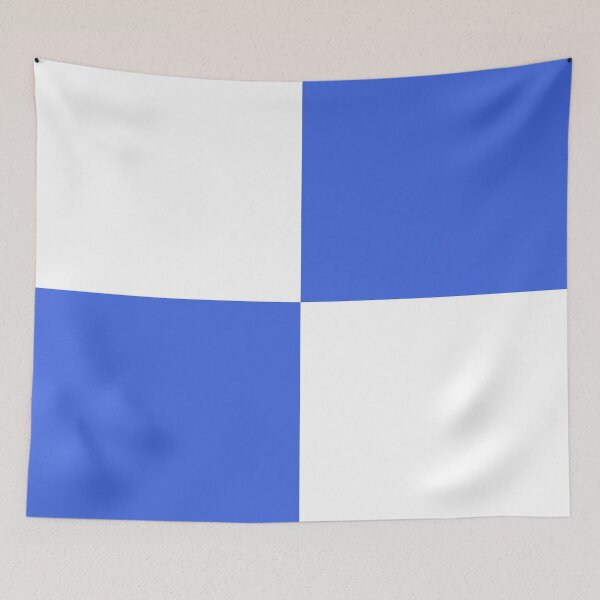Item preview, Quarters - White and Royal Blue designed and sold by JustPatterns2.