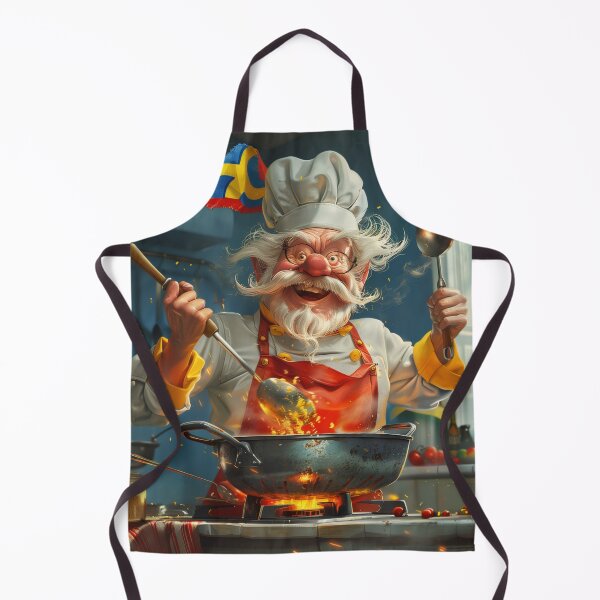 Item preview, Cheerful Chef in Swedish Kitchen designed and sold by palmyst.