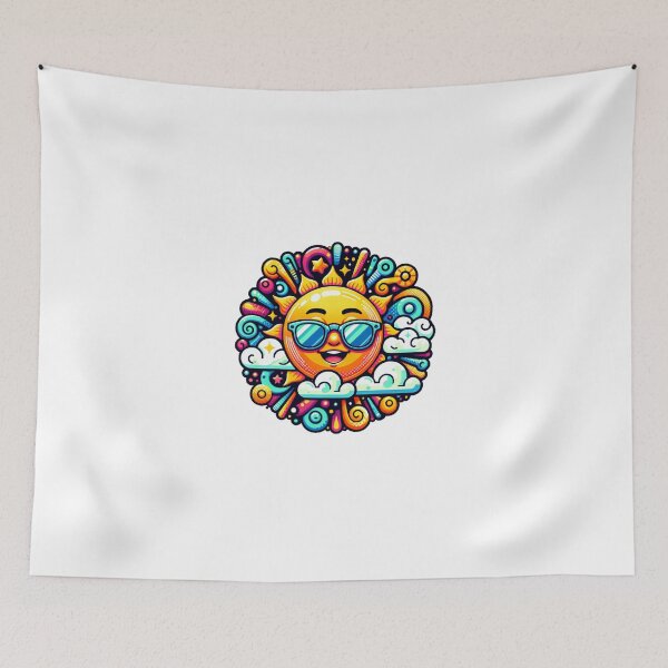 Item preview, Bright sun with clouds designed and sold by ModederZukunft.