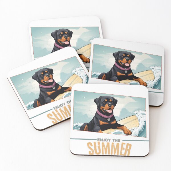 Item preview, Rottweiler summer Holidays rottweiler dog  Enjoy the Summer  designed and sold by GoodyPaws.