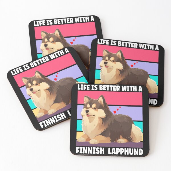 Item preview, Finnish Lapphund, Vintage Retro Sunset, Dog Lover, Cute, Funny Dog  designed and sold by Porcupine Tees ⭐⭐⭐⭐⭐.
