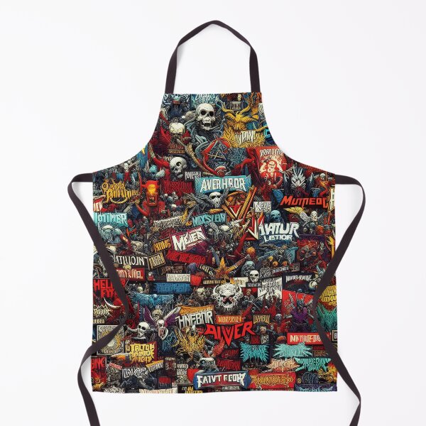 Item preview, heavy metal rock banners patterns designed and sold by aliraweb.