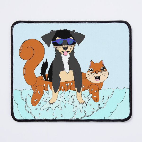 Item preview, Splash Chihuahua Mix With Floaty Having Pool Time Fun designed and sold by JoyousArt4u.