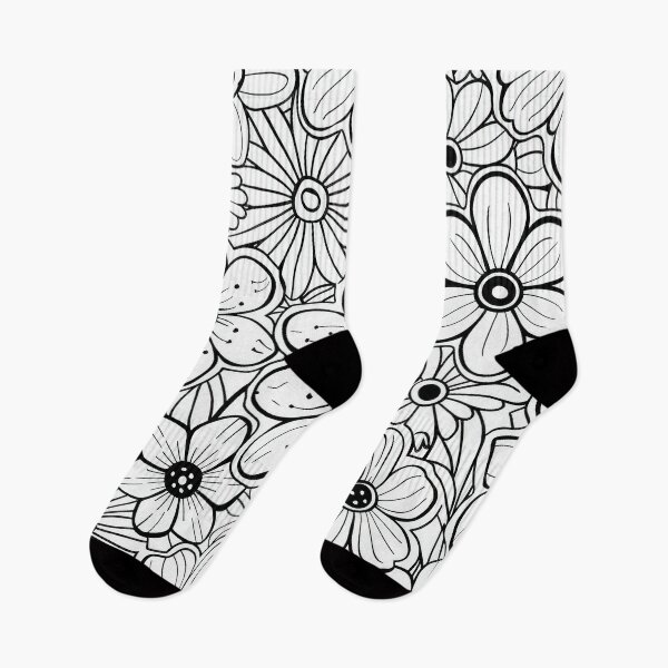 Item preview, Black And White Flower Pattern designed and sold by brandway.