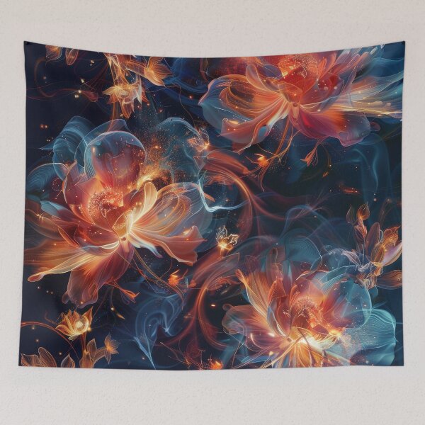 Item preview, Abstract Floral Art With Smoke and Light designed and sold by brandway.