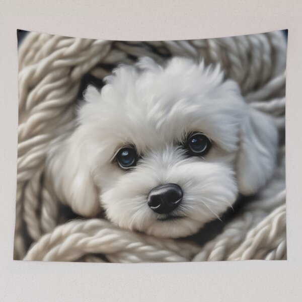Item preview, Tangled Up Bichon Frise Puppy! designed and sold by Annabelly321.