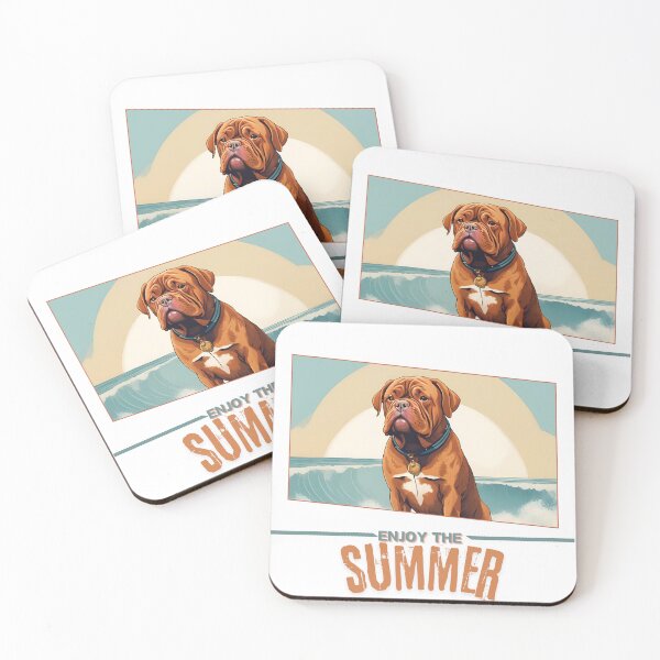 Item preview, Dogue de bordeaux Dog summer Holidays dogue de bordeaux dog Enjoy the Summer  designed and sold by GoodyPaws.