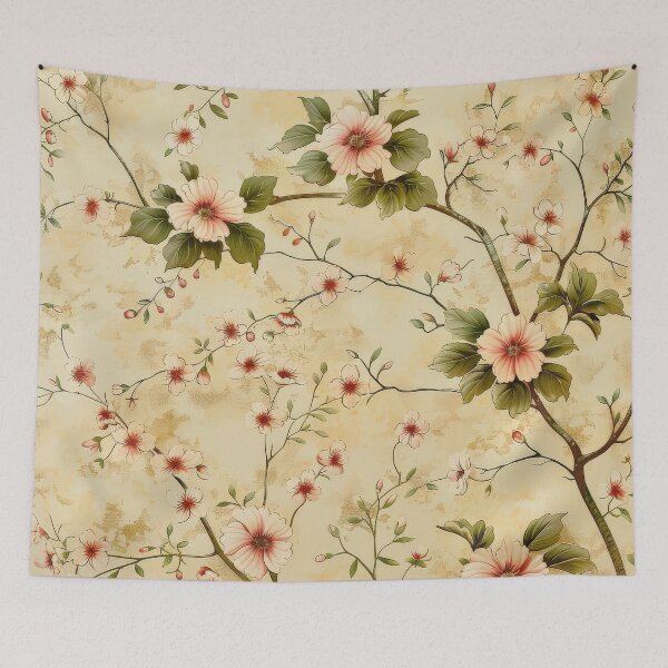 Item preview, Floral Pattern Wallpaper designed and sold by brandway.