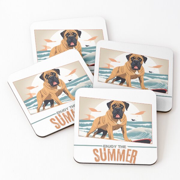 Item preview, Bullmastiff Dog summer Holidays bullmastiff dog Enjoy the Summer  designed and sold by GoodyPaws.