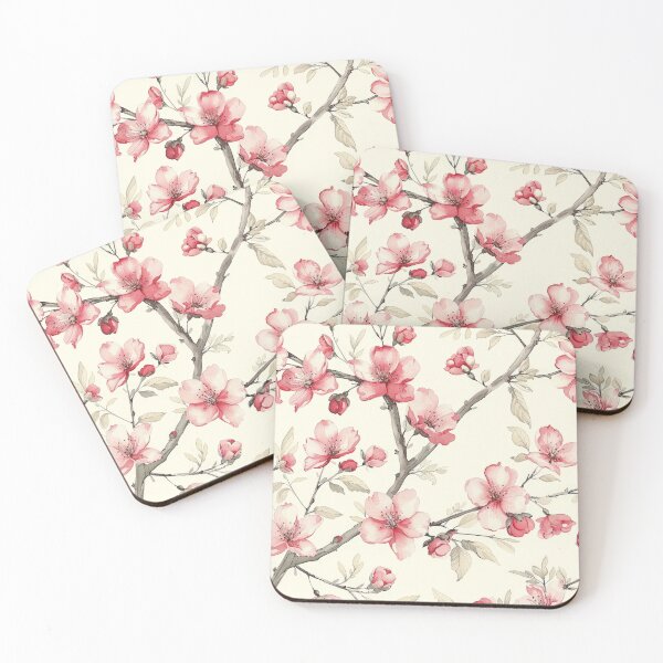 Item preview, Watercolor Pink Blossom Branches designed and sold by brandway.