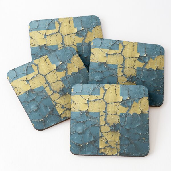 Item preview, Weathered Swedish Flag Texture designed and sold by palmyst.