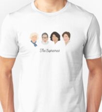 Die Supremes (schwarzer Text / weißer Hintergrund) Slim Fit T-Shirt
