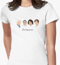 The Supremes (black text/white background) Women's Fitted T-Shirt