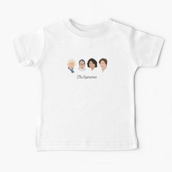 The Supremes (black text/white background) Baby T-Shirt