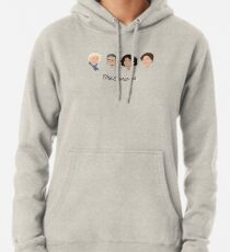 The Supremes (black text/white background) Pullover Hoodie