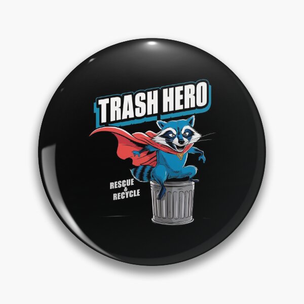 Item preview, Trash Hero Raccoon designed and sold by 90's Misaki.