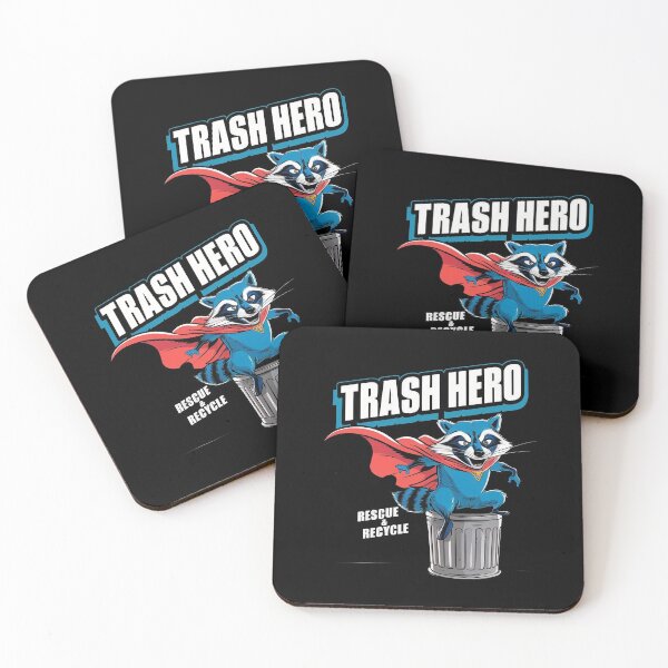 Item preview, Trash Hero Raccoon designed and sold by 90's Misaki.