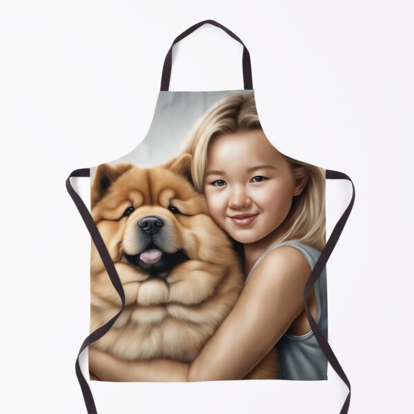 Item preview, Blonde Girl with a Chow Chow Puppy! designed and sold by Annabelly321.