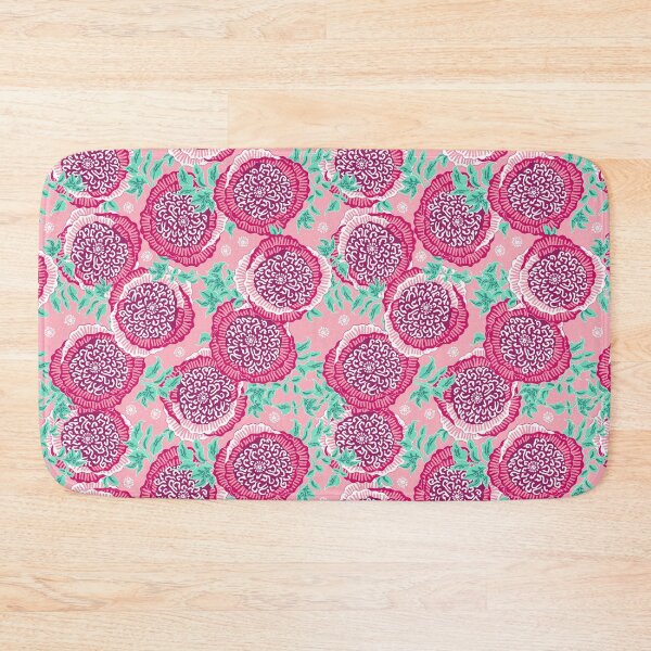 Item preview, Stylized peonies, Raspberry on a pink background designed and sold by Alex  Blud.