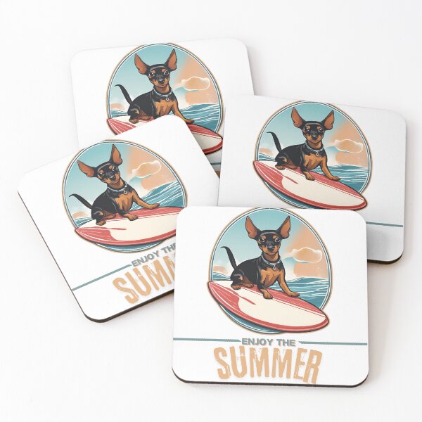 Item preview, Miniature pinscher Dog summer Holidays miniature pinscher dog Enjoy the Summer  designed and sold by GoodyPaws.