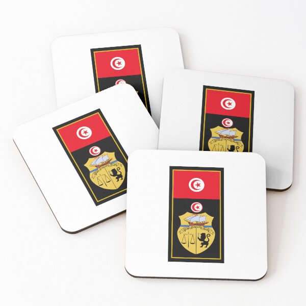 Item preview, Tunisia Flag & Coat of arms designed and sold by adamst555.
