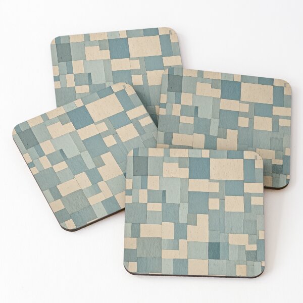 Item preview, Little Blue Abstract Blocks in Pastel designed and sold by Lizetteh.