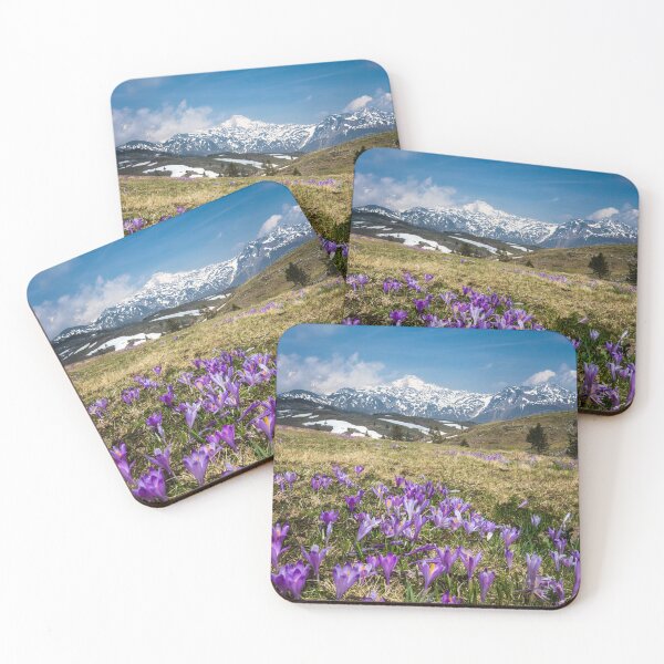 Item preview, Mountains and crocus flowers on Velika Planina, Slovenia designed and sold by Patrik Lovrin.