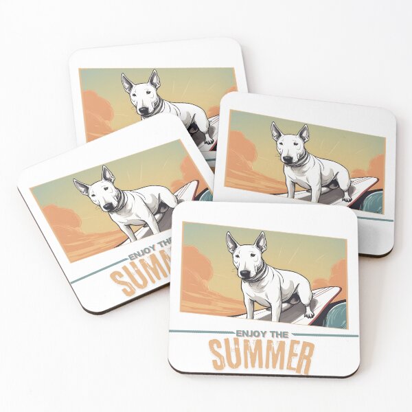 Item preview, Bull Terrier Dog summer Holidays bull terrier dog Enjoy the Summer  designed and sold by GoodyPaws.