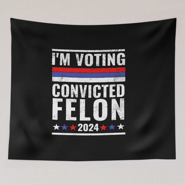 Item preview, I'm Voting Convicted Felon 2024, Trump Funny Quote designed and sold by Fatimah Saeed.