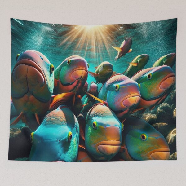 Item preview, Group of Parrotfishes designed and sold by Eric Nagel.