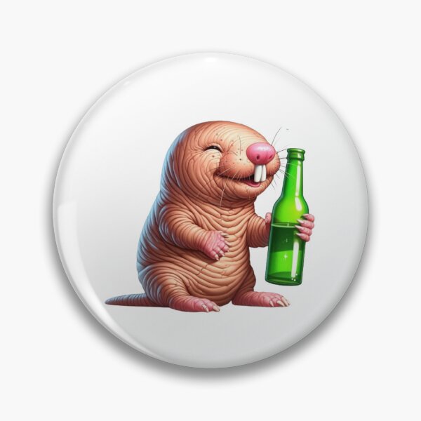 Item preview, Beer Lover Naked Mole Rat designed and sold by MagickDragon.